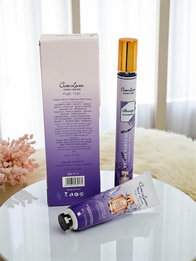 Coffret CaleoLuna Blooming – Crème pour les Mains et Parfum, 30 ml, 35 ml