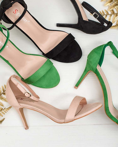 Royalfashion Sandales à talon aiguille pour femmes Essial