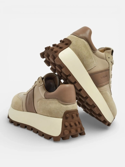 Baskets de sport pour femmes en cuir naturel Naterre