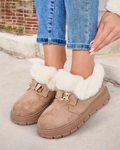 Royalfashion Bottes courtes pour femmes a'la bottes de neige Dobis