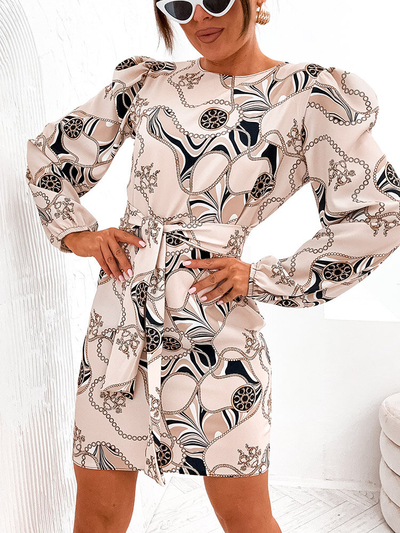 Royalfashion robe femme à imprimé décoratif
