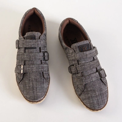 OUTLET Chaussures homme grises à boucles Betta - Footwear