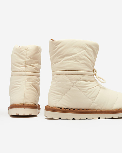 Royalfashion Bottes de neige à enfiler pour femme en beige Nevonsis