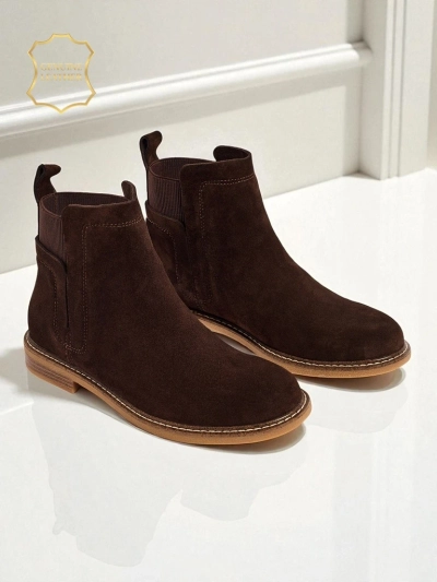 Bottines Altesse en Daim Brun Foncé