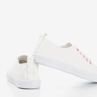 Sneakers Ahama ajourées pour femmes blanches - Chaussures 1