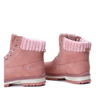 Bottes chaudes Nelia roses - Chaussures