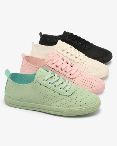 Royalfashion Tennis ajourées pour femme rose Salomp