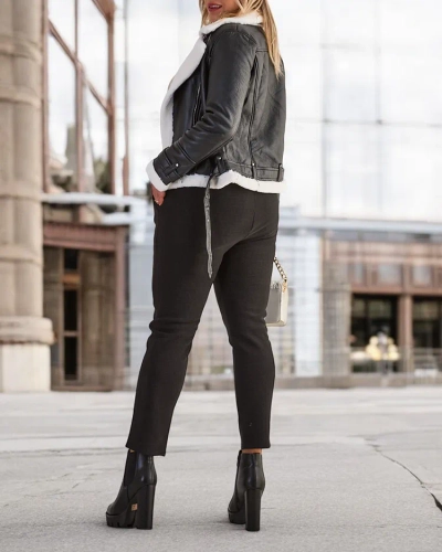 Royalfashion Pantalon teggings femme Warmed PLUS SIZE
