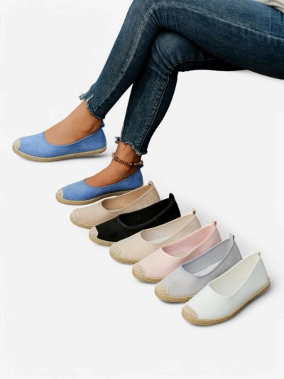 Royalfashion Espadrilles écologiques en daim pour femmes Aroles