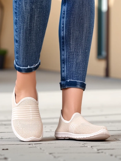 Royalfashion Chaussures de sport à enfiler pour femmes Ollabes