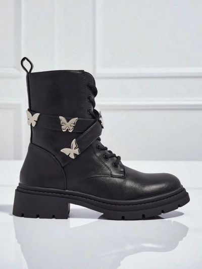 Bottines worker pour femmes avec décorations Motill