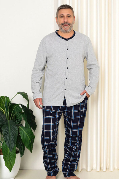 Royalfashion Pyjama gris foncé pour homme