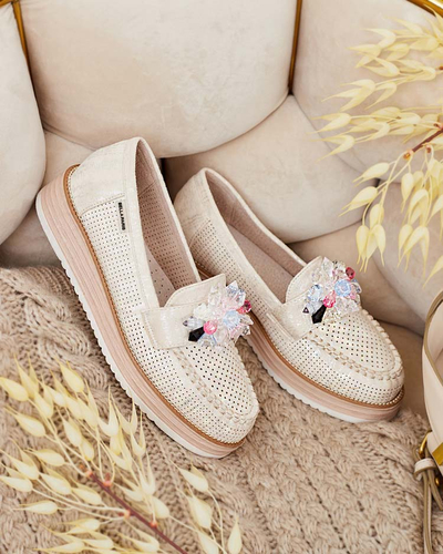 Royalfashion Mokassins avec pierres colorées Restea