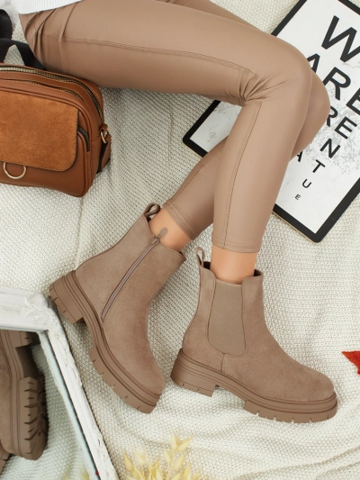 Bottines Chelsea pour femmes en éco-daim Lunvor