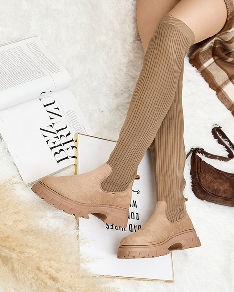 Royalfashion Bottes à enfiler pour femmes Senolel