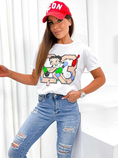 Royalfashion T-shirt imprimé pour femme