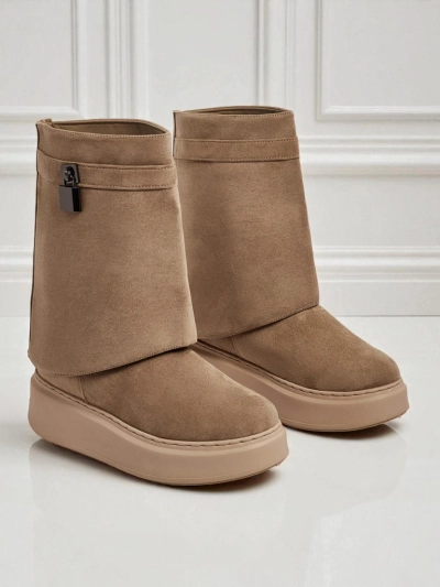 Bottes courtes de style bottes de neige pour femmes avec tige amovible Elizze