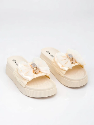 Royalfashion Claquettes plateforme femme avec nœud Sento Pace