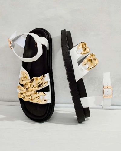 Royalfashion Sandales Leo en éco-cuir pour femme