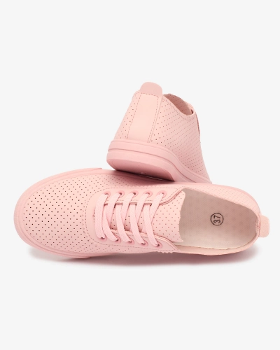 Royalfashion Tennis ajourées pour femme rose Salomp