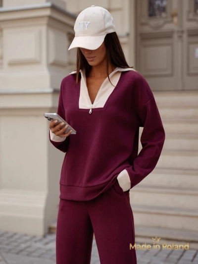 Ensemble pull en coton pour femme Fissa