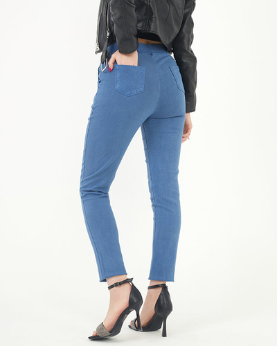 Treggings skinny bleu marine pour femme - Vêtements