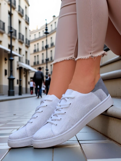 Royalfashion Chaussures de sport en tissu pour femmes Esellaf
