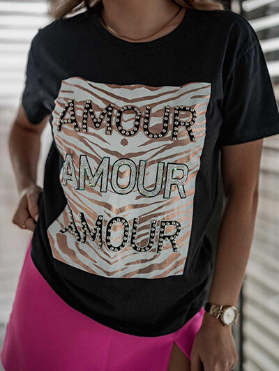 Royalfashion Chemisier féminin à imprimé décoratif