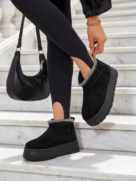 Royalfashion Bottes courtes pour femmes a'la bottes de neige Xoalla