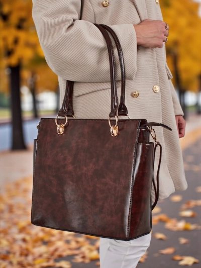 Sac à main shopper pour femmes en cuir écologique Twilight Vale