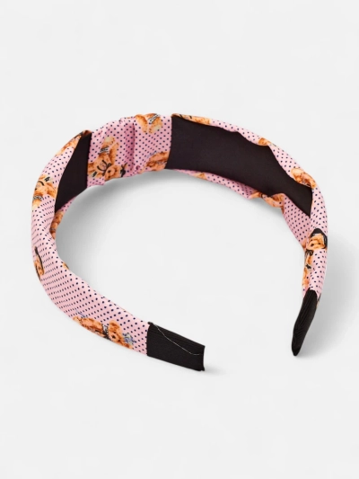 Royalfashion Serre-tête tressé à pois et oursons