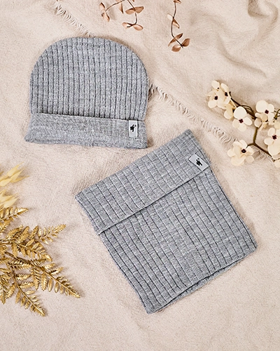 Royalfashion Ensemble Universel d'Hiver - bonnet avec tour de cou