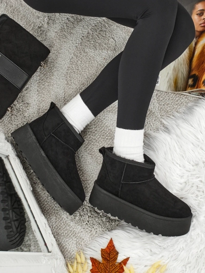 Bottes courtes de style bottes de neige pour femmes Vespera