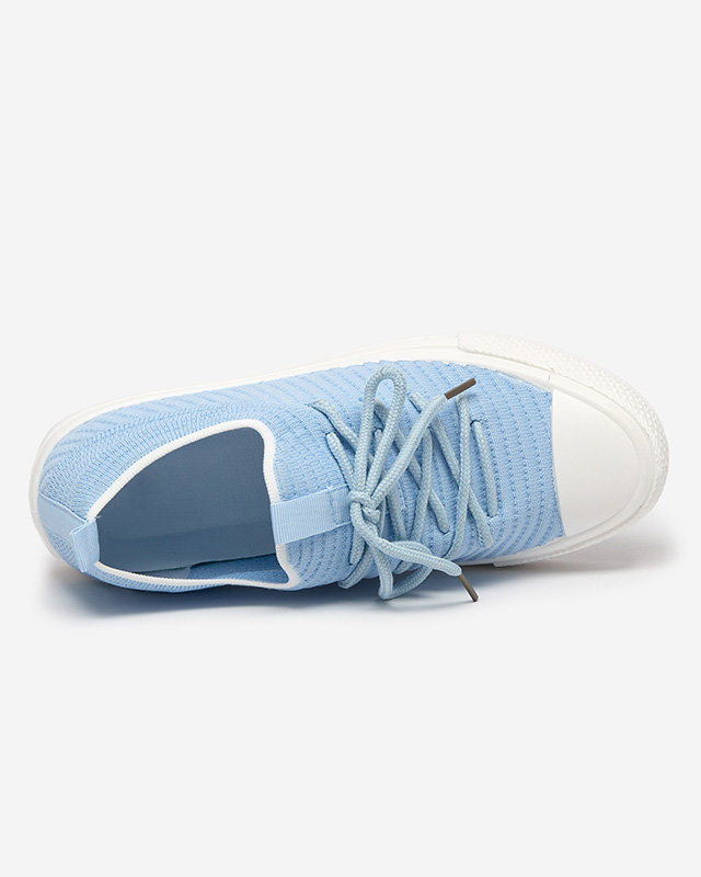 OUTLET Baskets rayées bleues pour femme Manfer- Footwear