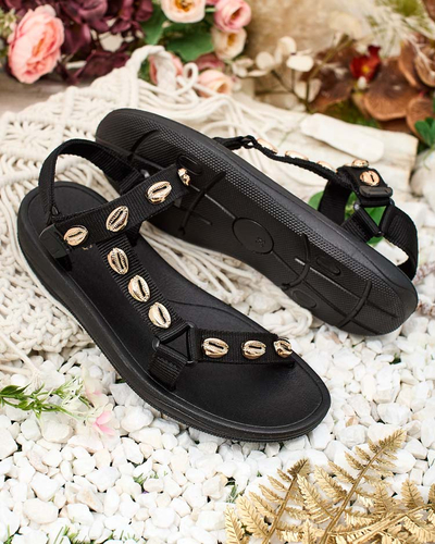 Royalfashion Sandales de sport pour femmes avec coquillages Ediss