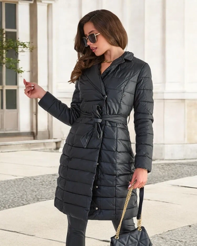 Veste d'hiver noire pour femme - Vêtements
