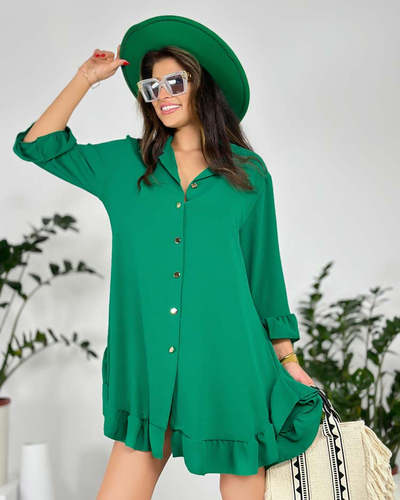 Royalfashion Robe oversize à volants pour femme