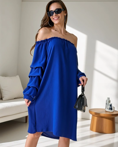 Robe lisse pour femmes a'la espagnole avec volants