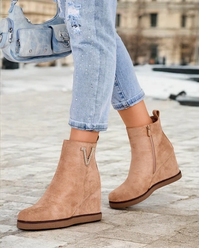 Royalfashion Nerias Bottes à talons pour femmes