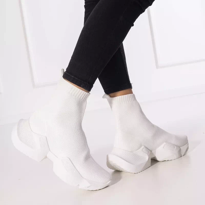 OUTLET Chaussures de sport hautes femme Gohi blanches - Footwear