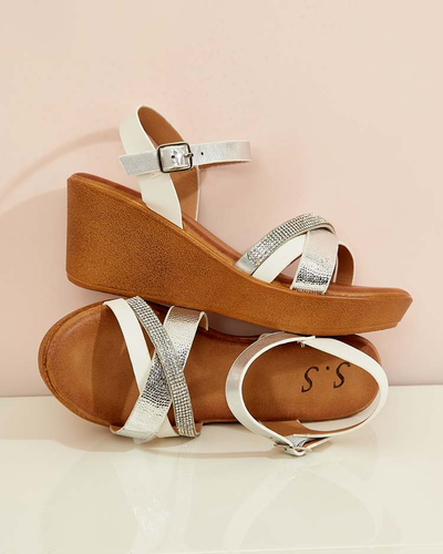 Royalfashion Sandales pour femmes avec zircons Bozi