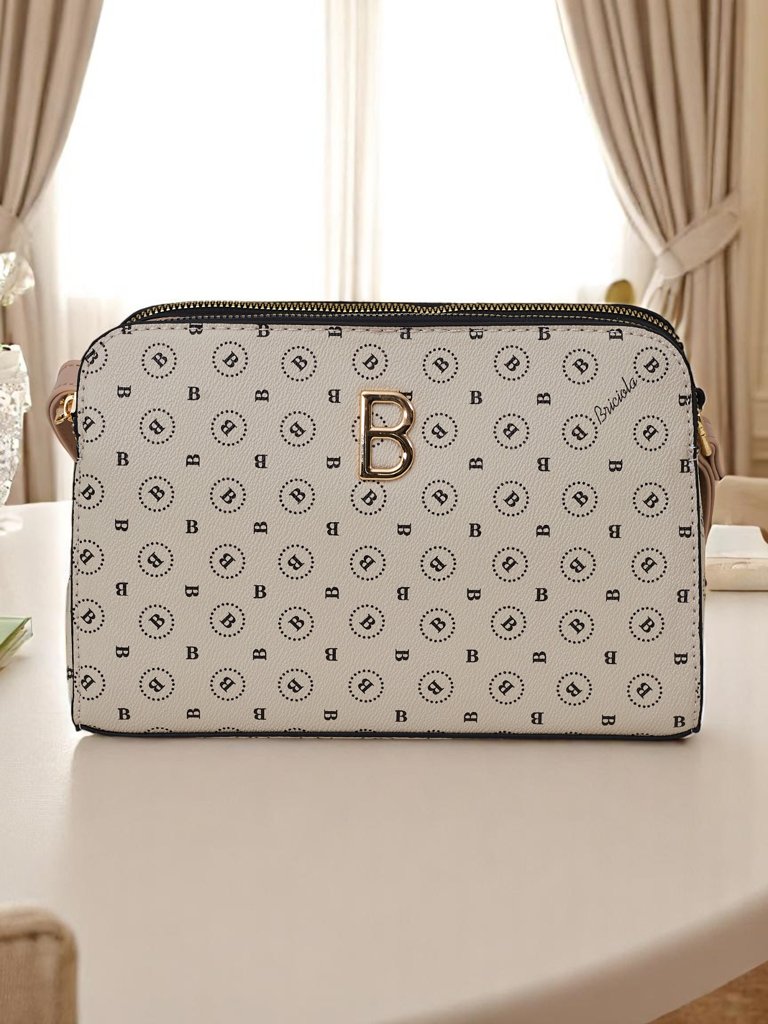 Royalfashion Petit sac à main en cuir écologique avec imprimé Viva Linea