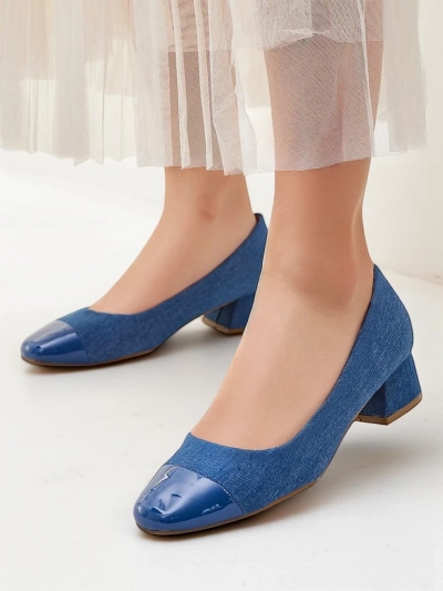 Royalfashion Escarpins à petit talon pour femmes Penolle