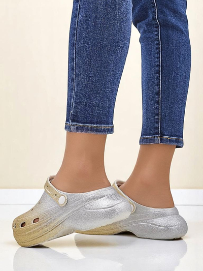 Sandales d'été en caoutchouc pour femmes Royalfashion avec découpes Dellosa