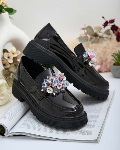 Royalfashion Mocassins pour femme avec perles colorées Karonia