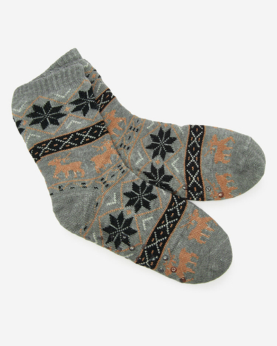 Royalfashion Chaussettes isolées Noël gris pour homme