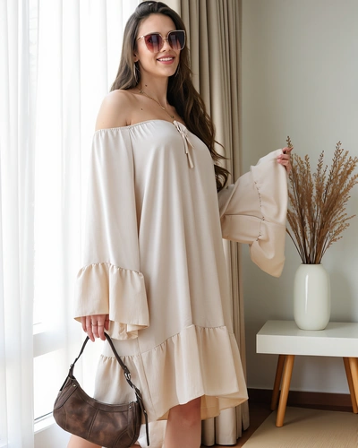 Robe Royalfashion femme de style espagnol avec volants surdimensionnée