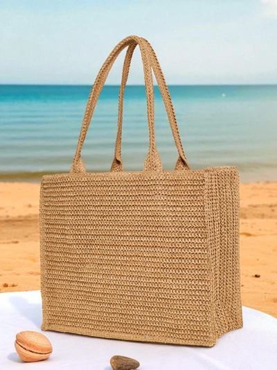 Royalfashion Grand sac à main en paille pour femme Ariadne Raffia