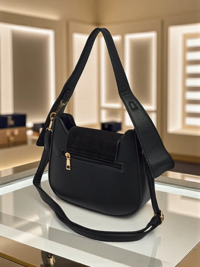 Petit sac à main pour femme en cuir écologique Golden Whisper