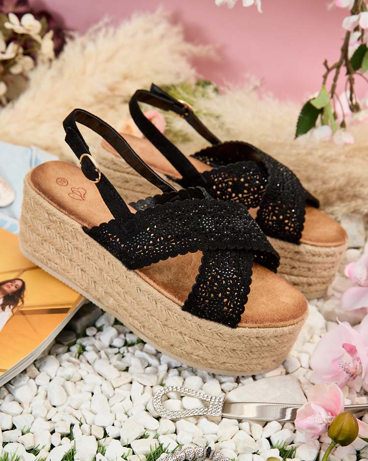 Royalfashion Sandales bottées Eloviale pour femme